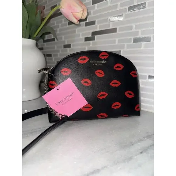 Kate Spade Spencer Kisses Double-zip Dome Crossbody - Picture 4 of 8